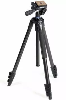 Штатив SLIK Sprint Digital с 4-ступенчатым рычажным фиксатором, 3-позиционная головка, черный молотковый тон, быстрый башмак, тип 107140