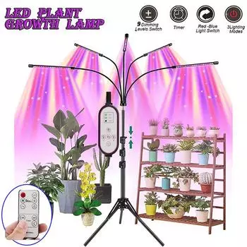 Штатив USB Фитолампа Полный Спектр Гидропонная Лампа Светодиодная Лампа Для Растений В Помещениях Теплица Овощи Цветы Фитолампа