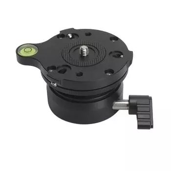 Штативная головка выравнивающая база для камеры выравниватель штатива полусфера со смещенным пузырьковым уровнем