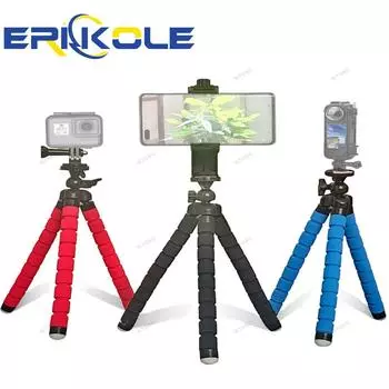 Штативы для Gopro Hero 12 11 10 9 Mini Octopus штатив аксессуары штативы для телефона мобильный держатель камеры зажим стабилизатор кронштейн