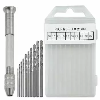 Штифтовые тиски для ручного инструмента для дрели, выдвижной сменный набор с тисками для дрели, 10 шт. (1 + Сверла)