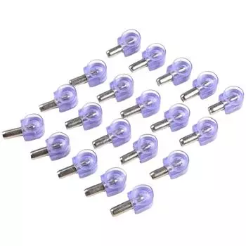 Штифты для полок, колышки 20 шт. 23x13 мм, железные и резиновые, надежная фиксация, устойчивость, присоска, абсолютно новые, высокое качество