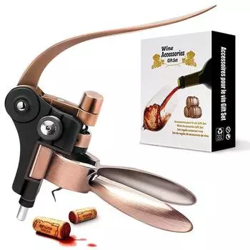 Штопор с рычагом для бара, цинковый сплав, барная утварь, открывалка для вина в форме кролика, открывалка для бутылок