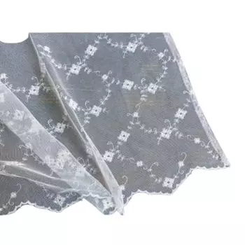 Штора Vivienne Cafe 90 x Белая вышитая штора Petit Rose Garden Series WK0092U3 [Кружево 140 см] белый