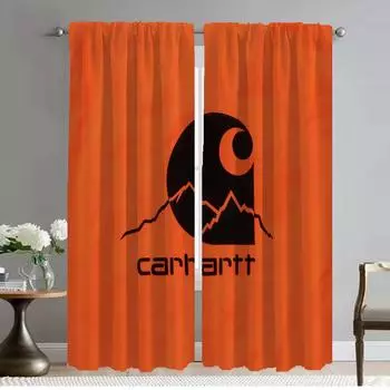 Шторы Carharttes для спальни, гостиной, кухни, шторы из 2 предметов, затемнение для украшения Хэллоуина W50xH70cmx2pcs-CL