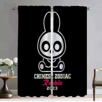 Шторы для гостиной Шторы для комнаты 2 панели Hi Black Eye Partition Home Interior Шторы Оттенки Украшения на Хэллоуин W50xH70cmx2pcs-CL