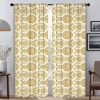 Шторы для спальни, богемные оттенки, затемняющие шторы для комнаты, 2 панели, украшение на Хэллоуин, домашний интерьер, шторы, перегородки W50xH70cmx2pcs-CL