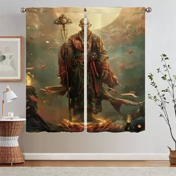 Шторы из ткани KSitigarbha, кружевные шторы для гостиной, украшение для гостиной, шторы для домашнего интерьера по акции, бесплатная доставка W50xH70cmx2pcs-CL