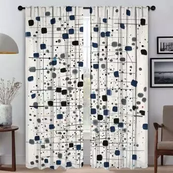 Шторы Shades Diamond Anti-mosquito для гостиной, затемняющие шторы, тюль для спальни, украшение на Хэллоуин, перегородка для кухни W50xH70cmx2pcs-CL