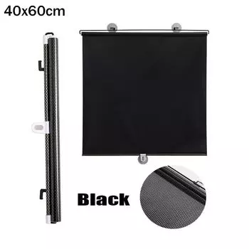 Шторы Универсальные затемняющие шторы Рулонные шторы Оконные рулонные шторы Солнцезащитные рулонные шторы 45x125cm чёрный