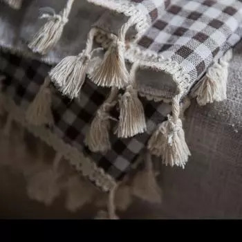 Шторы в японском стиле из хлопка и льна, затемняющие, тканые, для эркера, встроенные, не входящие в комплект, с принтом, полузатеняющие, для дома, гостиной 150x160cm&Hooks