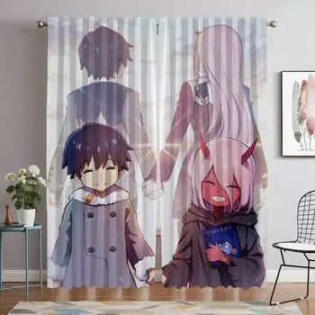 Шторы Zero Blackout для комнаты, 2-панельные шторы, шторы для детской комнаты, шторы для домашнего интерьера, украшения на Хэллоуин, перегородки, шторы для гостиной W60xH90cmx2pcs-CL