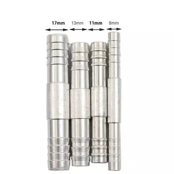 Штуцер для шланга переменного тока, алюминиевый, вставной, прямой, штуцер для соединения 8mm