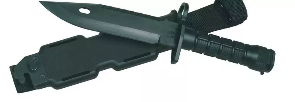 Штык-нож Micro Ace Combat Series M9 для M16 пластиковая модель 1/1 №12 (резиновое лезвие)