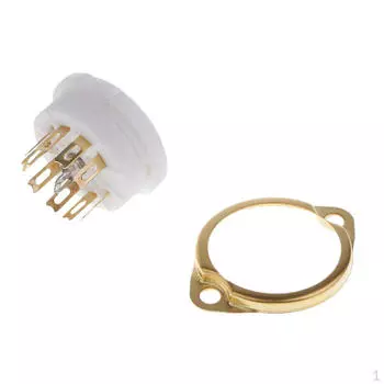 Штыревой разъем для монтажа на печатную плату вакуумной трубки GZC9- 2AX7,12AT7,12AU7