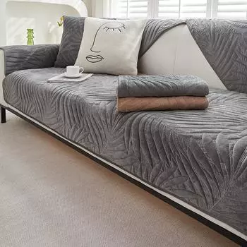 Шу, хлопковая бархатная диванная подушка, зимняя противоскользящая подушка, утолщенная короткая плюшевая подушка для дивана, универсальное полотенце на четыре сезона 70*70cm