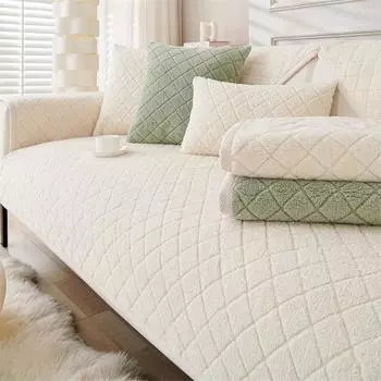 Шу, хлопковая бархатная подушка для дивана, осенне-зимняя утепленная новая плюшевая подушка, нескользящий кожаный чехол для дивана, тканевое полотенце 70*70cm