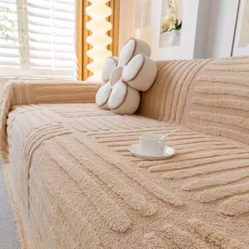 Шу хлопковая бархатная зимняя жаккардовая подушка для дивана простой современный чехол для дивана универсальный универсальный чехол ткань 180X130