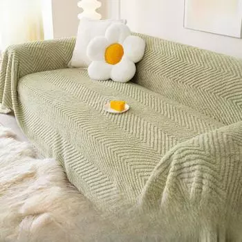 Шу хлопковый бархатный чехол для дивана, зимнее полотенце в стиле маття, утолщенный флисовый чехол для дивана, осенне-зимняя подушка для дивана 180*130