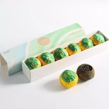 Шу Пуэр сушеные апельсиновые цедры Ганпу спелый пуэр с фруктовым ароматом, подарочная упаковка, 65 г, 2020 г.