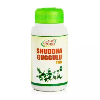 Шуддха Гуггул (120 таб, 750 мг), Shuddha Guggulu Tab, Shri Ganga Pharmacy