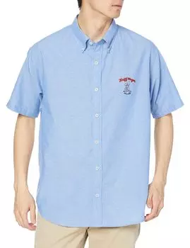 SHUJI YAMAMOTO коллаборационная саксофоново-голубая [Cliff Mayer] рубашка, СРЕДНИЙ,