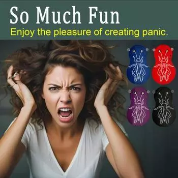 Шумелка в виде сверчка, скрытое звуковое устройство для офиса и дома, первоапрельские розыгрыши, карманный звуковой генератор, портативный карманный гаджет для розыгрыша 1pc чёрный