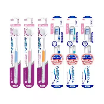 Shumitect Gentle Periodontal Care Extra Fine Silky Bristles Toothbrush Sensitivity Care Thin Compact 3 pcs cannot be selected Shumitect Periodontal