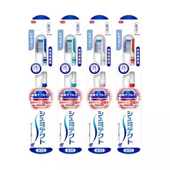 Shumitect Periodontal Double Care EX Toothbrush Sensitivity Care Regular 4 pieces cannot be selected (Normal) Color