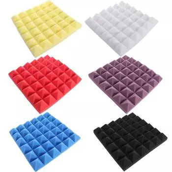 Шумоизоляция Панель звукоизоляции Студия акустической пены Звукопоглощающие пены Звукоизоляционная пена белый