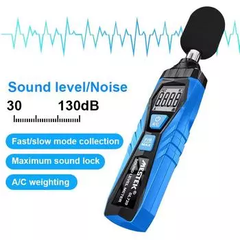 Шумомер SL720A, 30-130 дБ макс., взвешенный по переменному току шумомер, децибеллометр, сонометр, измеритель звука с быстрой/медленной скоростью