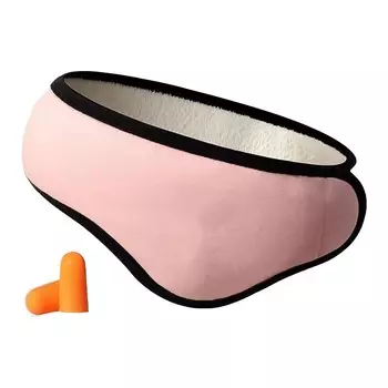 Шумоподавление наушники для сна Зимние теплые наушники Регулируемые наружные защитные теплые наушники розовый