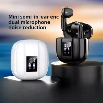 Шумоподавляющие Bluetooth-наушники Высокое качество звука ENC Двойной микрофон Touch TWS Беспроводные наушники-вкладыши чёрный