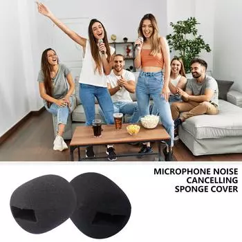 Шумоподавляющий губчатый чехол для петличных микрофонов Rode/Godox, защитный чехол для микрофона с креплением на ветрозащиту, универсальный аксессуар A