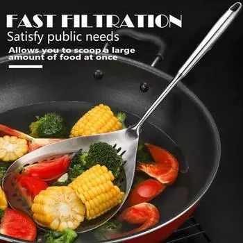 Шумовка из нержавеющей стали и зажим для пасты, шумовка, дуршлаг, многоцелевой кухонный инструмент для сервировки, процеживания A