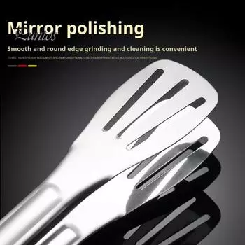 Шумовка из нержавеющей стали, шумовка, ложка-шумовка и щипцы, шумовка, шумовка, многоцелевая кухонная ложка-сито с длинной ручкой, ложка-сито для жарки, готовка 2pcs