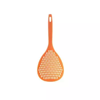 Шумовка Ложка Термостойкость Длинная Ручка Противоскользящее Масло Пищевое Сито Бытовая Кухня оранжевый