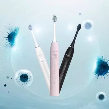 «Shuning Sonic электрическая зубная щетка: Магнитная левитация, 7-уровневая водонепроницаемость, 5 скоростей, перезаряжаемый для взрослых белый