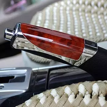 SHUNWEI автомобильный универсальный пластиковый противоскользящий чехол для стояночного ручного тормоза с черной полосой 12.5*3*2.5cm коричневый