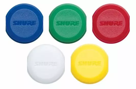 SHURE BLX2 Handheld Transmitter Identification Cap 5 Color Set WA621 Color-coded []