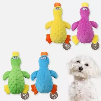 Шуршащая игрушка для щенков Dog s Lab, 1 штука, желтый+фиолетовый+зеленый+синий