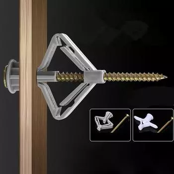 Шурупы для расширения стен, расширительная труба, набор инструментов для пластиковой гипсокартонной плиты, самосверлящие стены серый