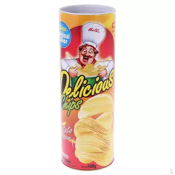 Шуточная игрушка-шутка «Банка с картофельными чипсами» для подарка 21,6 x 7,7 см