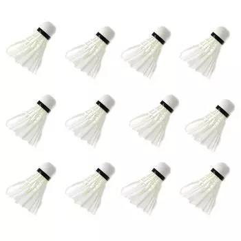 Shuttlecock Badminton 12Pcs Badminton Shuttlecocks Feather Shuttlecocks Sports Training Badminton Balls Outdoor Sports A