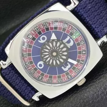 ШВЕЙЦАРСКИЕ МУЖСКИЕ ЧАСЫ ART DECO С РУЧНЫМ ЗАВОДОМ, ВОССТАНОВЛЕННЫЕ, С ЦИФЕРБЛАТОМ СИНЕГО ЦВЕТА a431241-2 R106-a431241