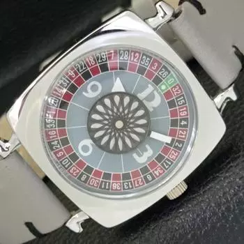 ШВЕЙЦАРСКИЕ МУЖСКИЕ ЧАСЫ С РУЧНЫМ ЗАВОДОМ В СТИЛЕ АРТ-ДЕКО, ОТРЕМОНТИРОВАННЫЕ, СЕРЫЙ ЦИФЕРБЛАТ, a431207-2 R106-a431207