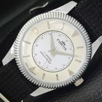 ШВЕЙЦАРСКИЕ МУЖСКИЕ ЧАСЫ С РУЧНЫМ ЗАВОДОМ, ВОССТАНОВЛЕННЫЕ, ЦИФЕРБЛАТ КРЕМА a431008-2 R105-a431008