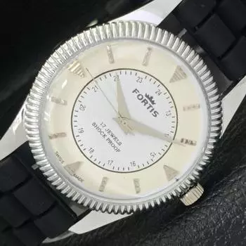 ШВЕЙЦАРСКИЕ МУЖСКИЕ ЧАСЫ С РУЧНЫМ ЗАВОДОМ, ВОССТАНОВЛЕННЫЕ, С ЦИФЕРБЛАТОМ КРЕМА a431001-2 R105-a431001