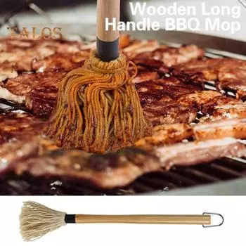 Швабра для гриля, съемная швабра для гриля, удобное хранение, практичная швабра для наметки соуса для барбекю, ресторанные принадлежности S