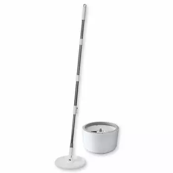 Швабра для пола Azuma Tornado Clear Round Set Ширина 25 см Длина см Диаметр 30 см Циркуляция воды вращающаяся тщательно очищает и высушивает с меньшим количеством воды белый